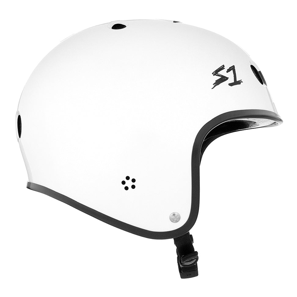 Fatboy Bikes__S1 Retro gloss white checkers Helmet