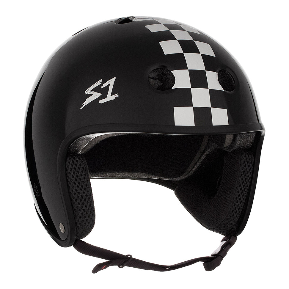 Fatboy Bikes__ S1 matte black checkers helmet