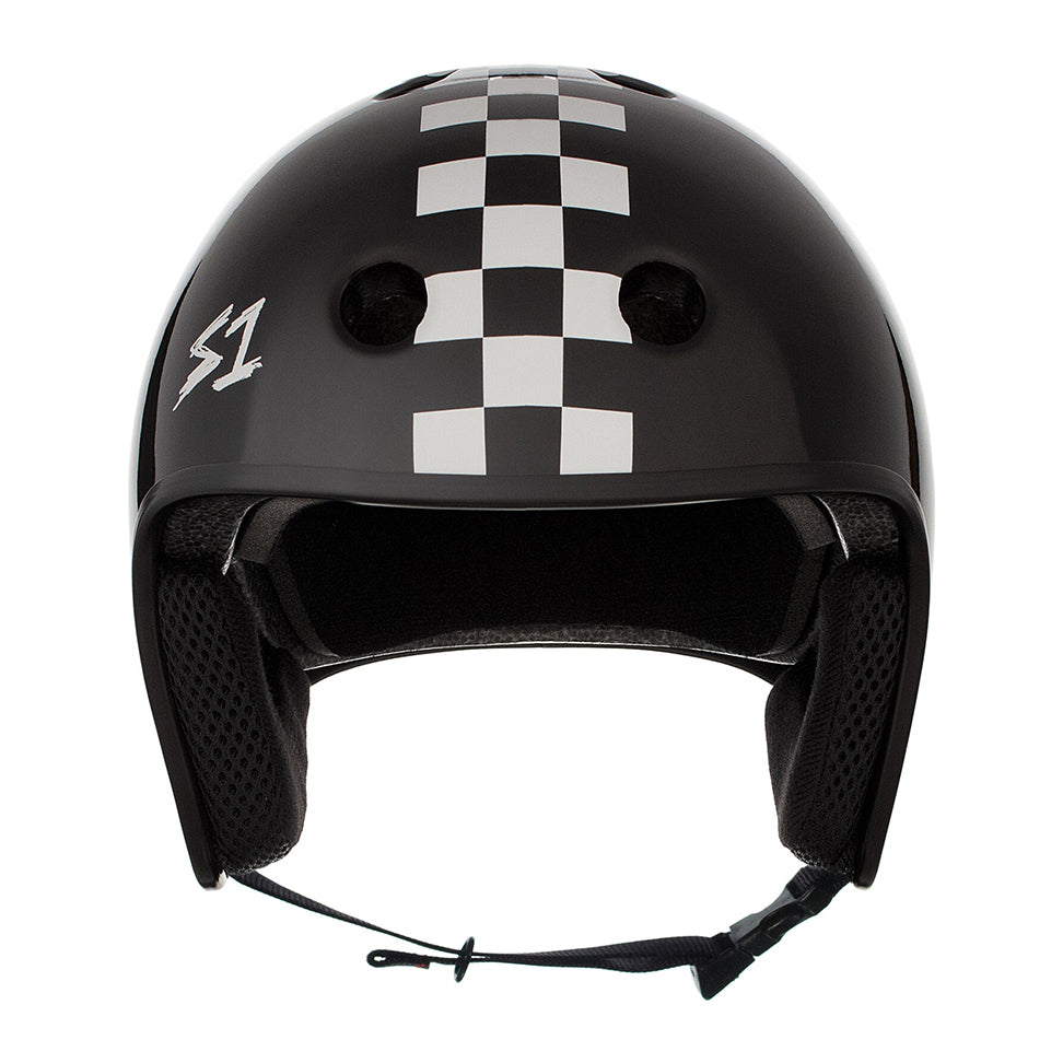 Fatboy Bikes__ matte black checkers helmet