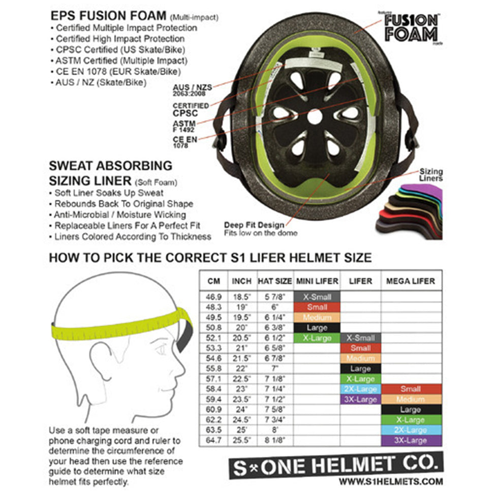 Fatboy Bikes__Helmet Size chart