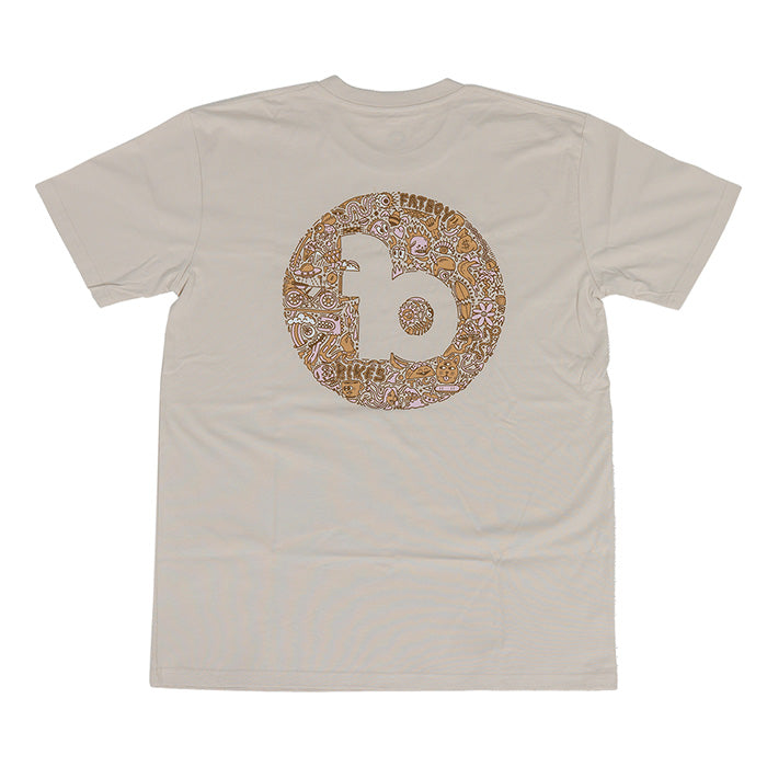 Fatboy Bikes Tee Shirt Circle of Sketches BONE