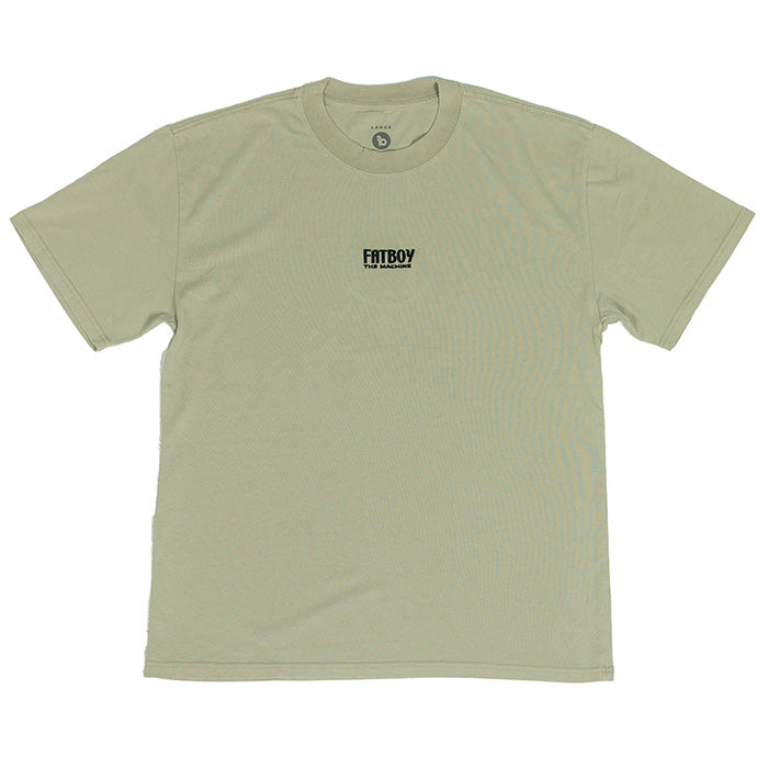 Fatboy Bikes Tee Shirt Fatboy Embroidered Sage