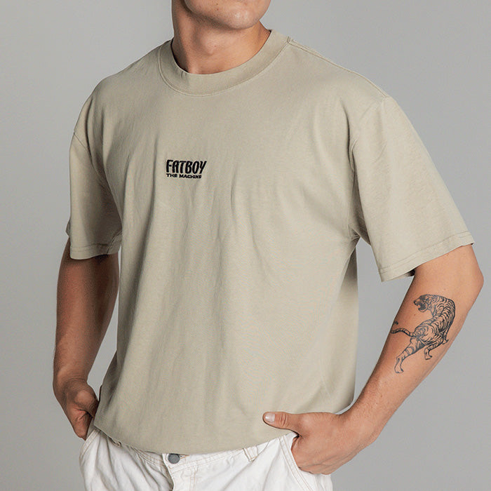 Fatboy Bikes Tee Shirt Fatboy Embroidered Sage