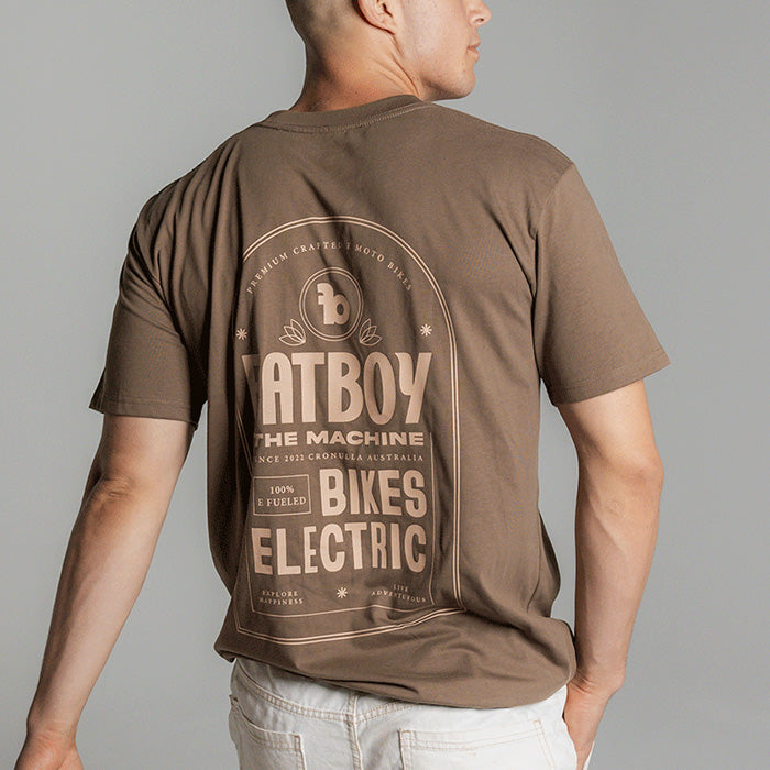 Fatboy Bikes Tee Shirt Fatboy The Machine BROWN